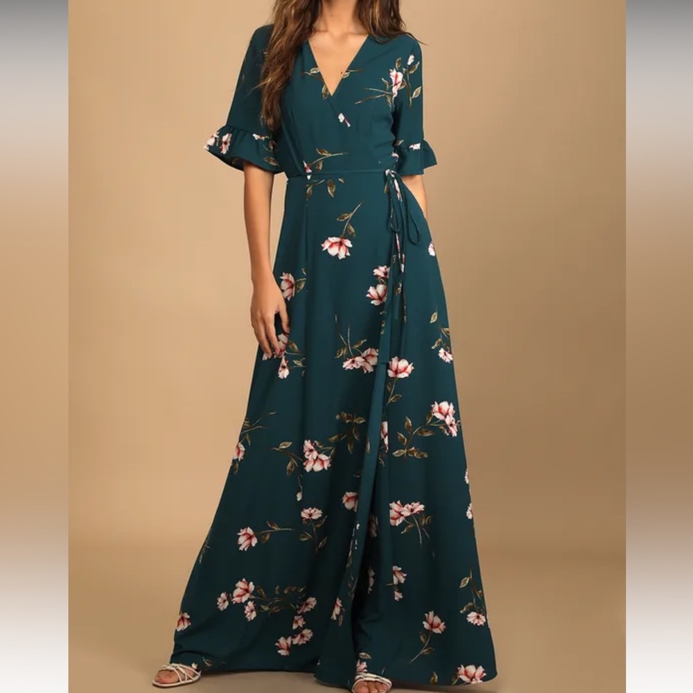 Floral Wrap Maxi Dress 🌷